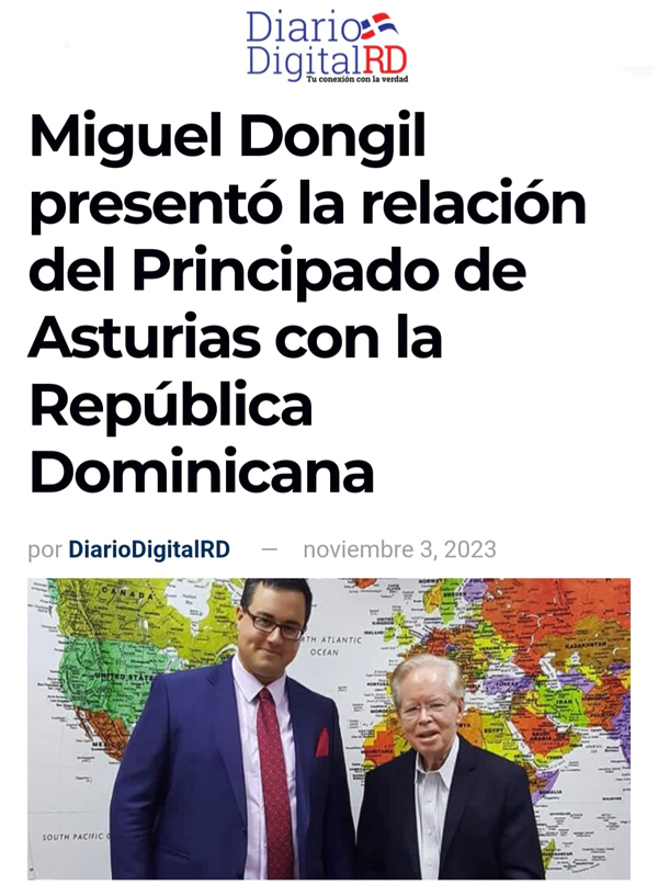 Reseña sobre la presentación de Miguel Dongil de su conferencia sobre la emigración asturiana en R. Dominicana