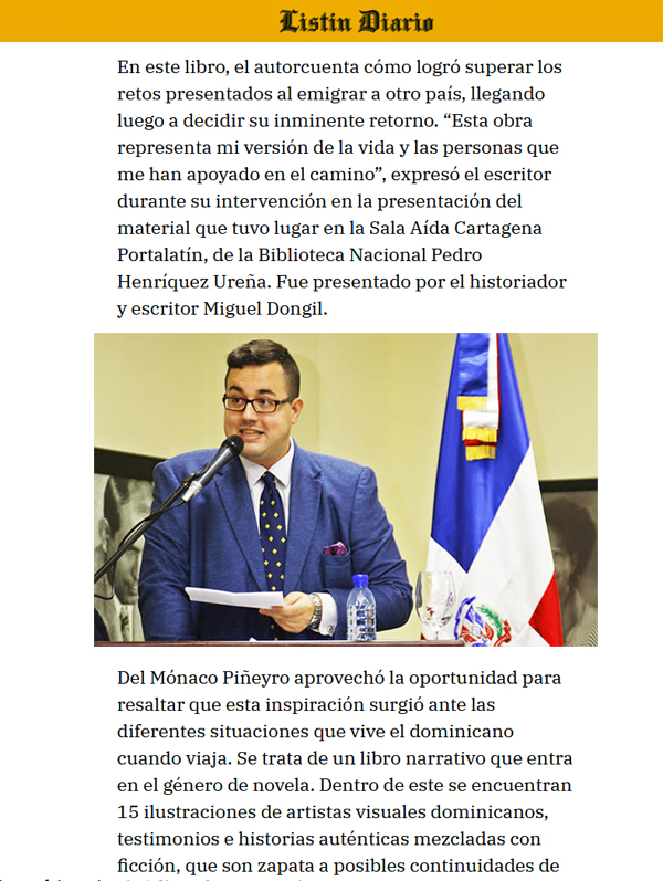 Presentación de Miguel Dongil del libro el Manuscrito de Manuel Piñero