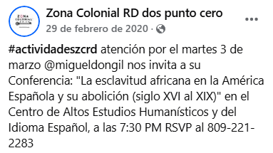 Reseña del 29 de febrero de 2020 de Miguel Dongil