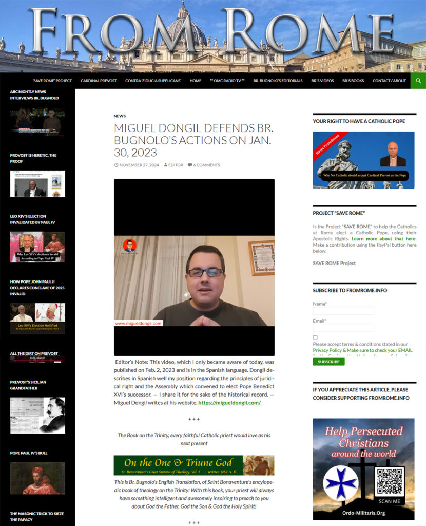 Reseña sobre vídeo de Miguel Dongil por Alexis Bugnolo