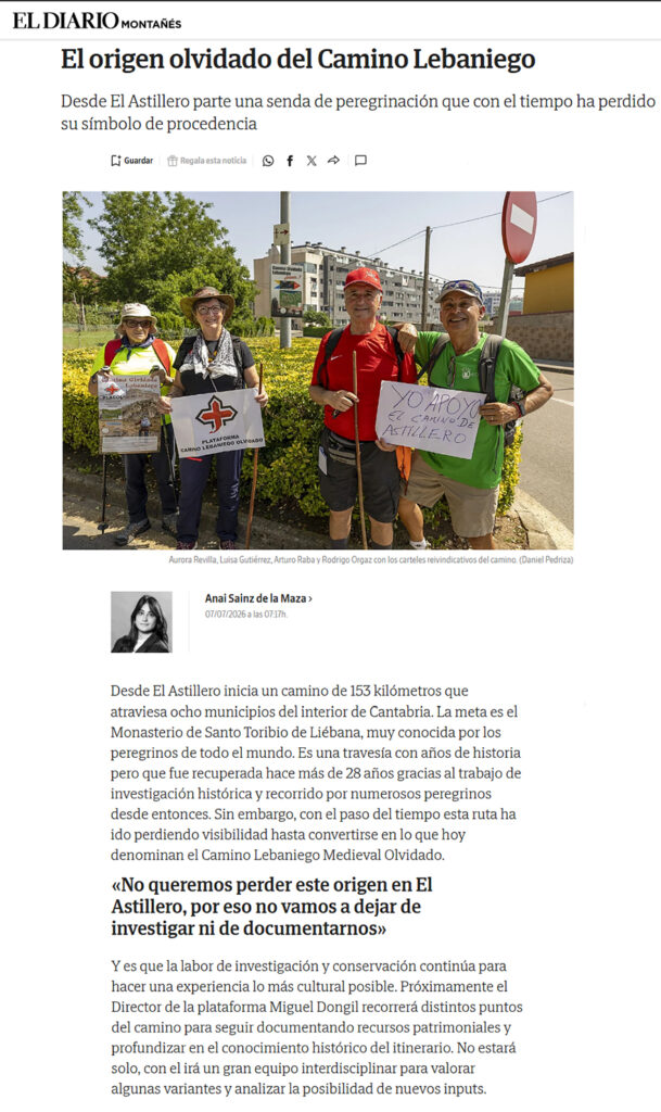 Miguel Dongil en el Diario Montañés